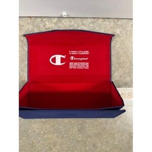 Champion Sport Pyramid Style Sunglasses Eyeglasses Case - Flip Open - Red Velvet